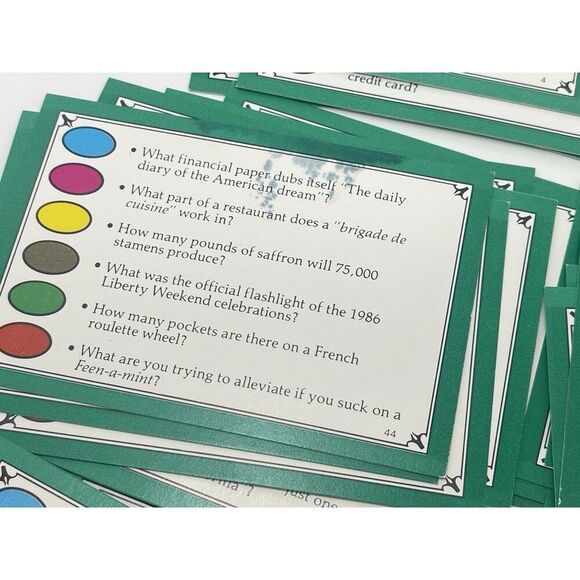 Vintage Trivial Pursuit Mini Pack Set Of 3 The Good Life Flicks Wild Card 1987 - Picture 9 of 11